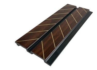 Adhmad Grán Óir Líne Inlay PS Wall Painéal